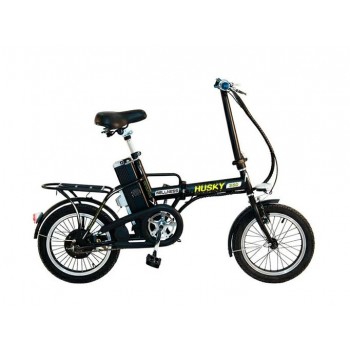 Электровелосипед Wellness HUSKY 350 черно-зеленый