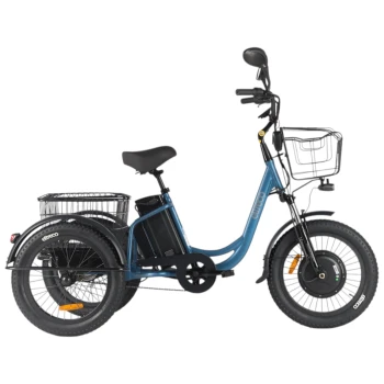 Трёхколёсный электровелосипед Eltreco Porter Fat 500 Синий-матовый