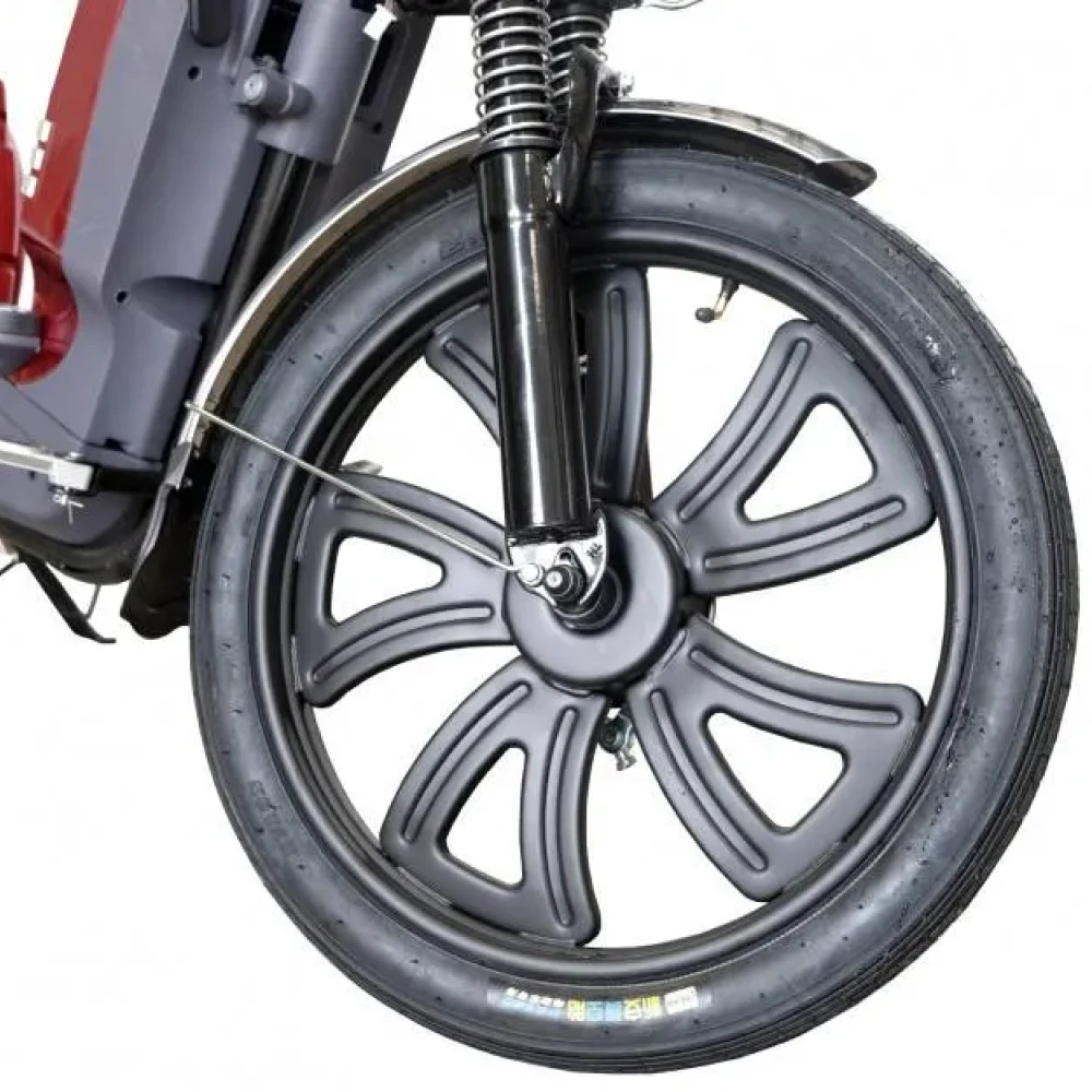 Электроскутер GreenCamel Тайфун 17 (350W 48V12Ah) быстросъем Красный 10